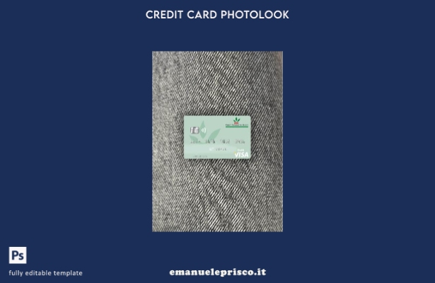 modello frontale photolook per carta di debito visto Marocco Crédit Agricole du 